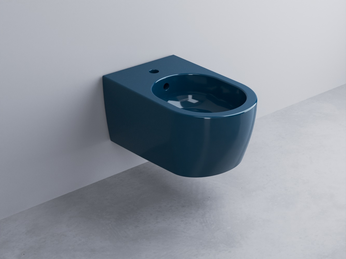 SMBSNW-OL Биде подвесное с одним отверстием под смеситель, в комплекте с крепежами 53 cielo Smile Ceramica Cielo