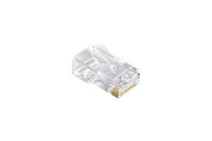 17619330 Коннектор RJ-45 Категории 5 V 8P8C под одножильный кабель 100шт 158091 ExeGate