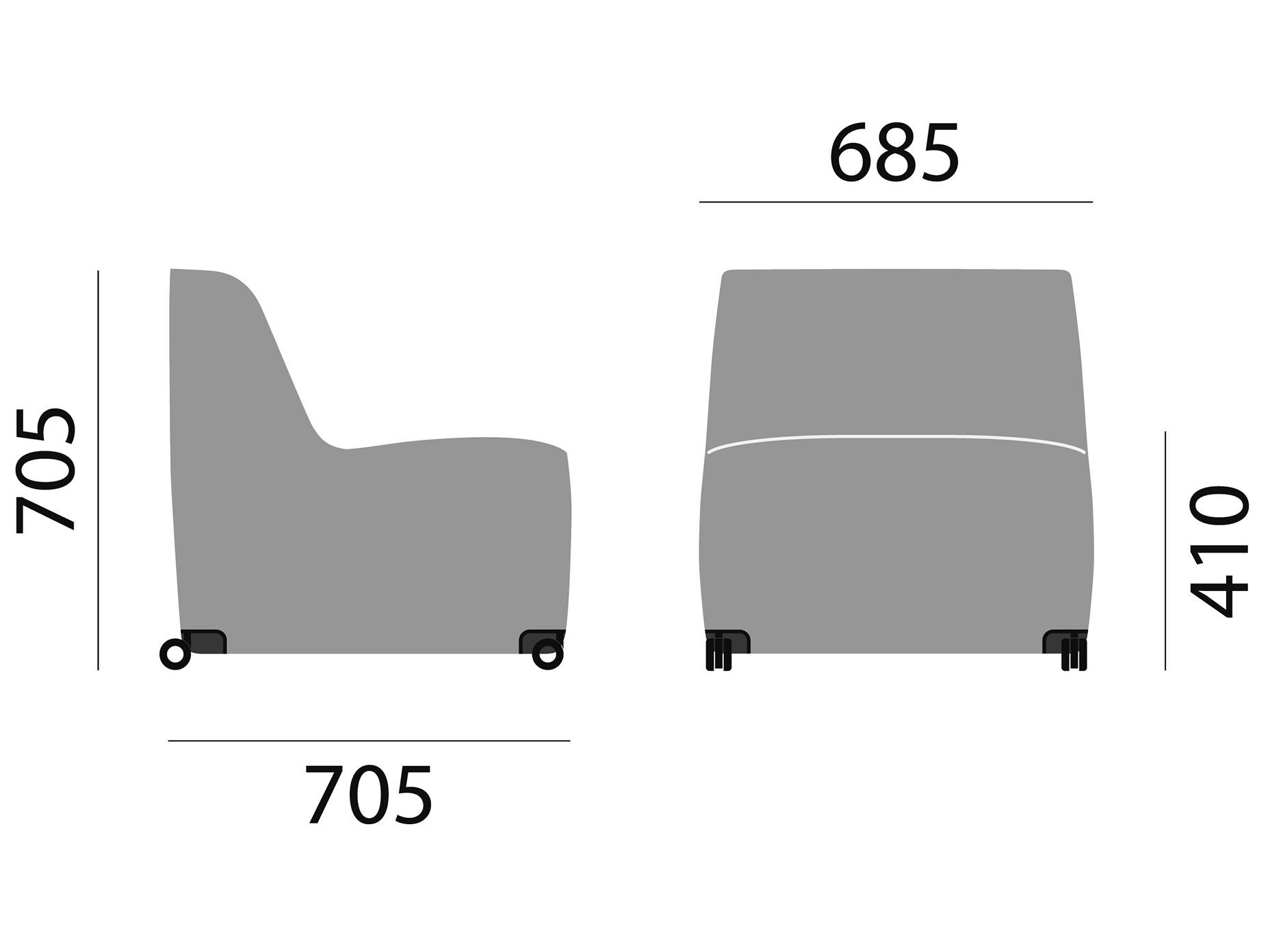 Кресло с колесами Brunner колодки ARCH-00115339 - Вид №6