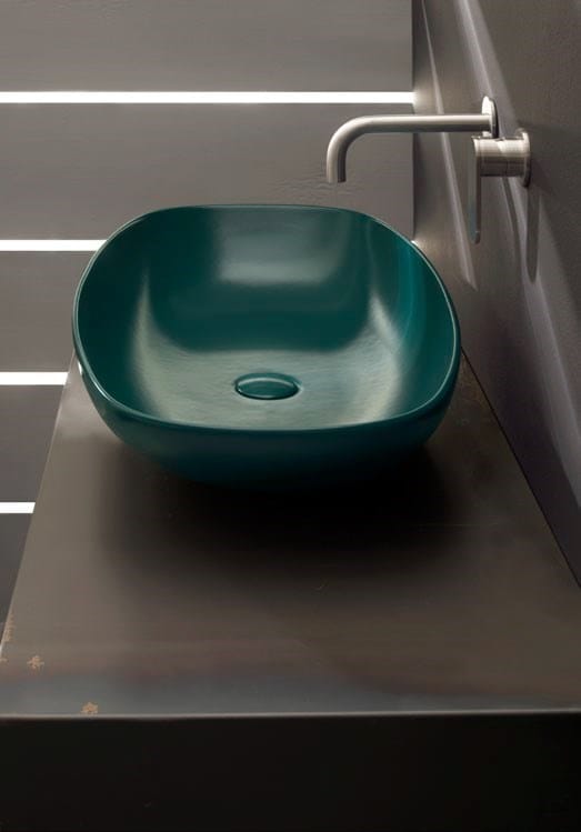 Керамическая овальная подвесная раковина Ceramica Flaminia обнаженная ARCH-00116423