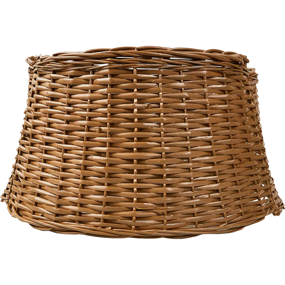 87038500 Корзина под елку коричневая ротанг D60см H28см STLM-1430628 Santreyd  - Вид №1