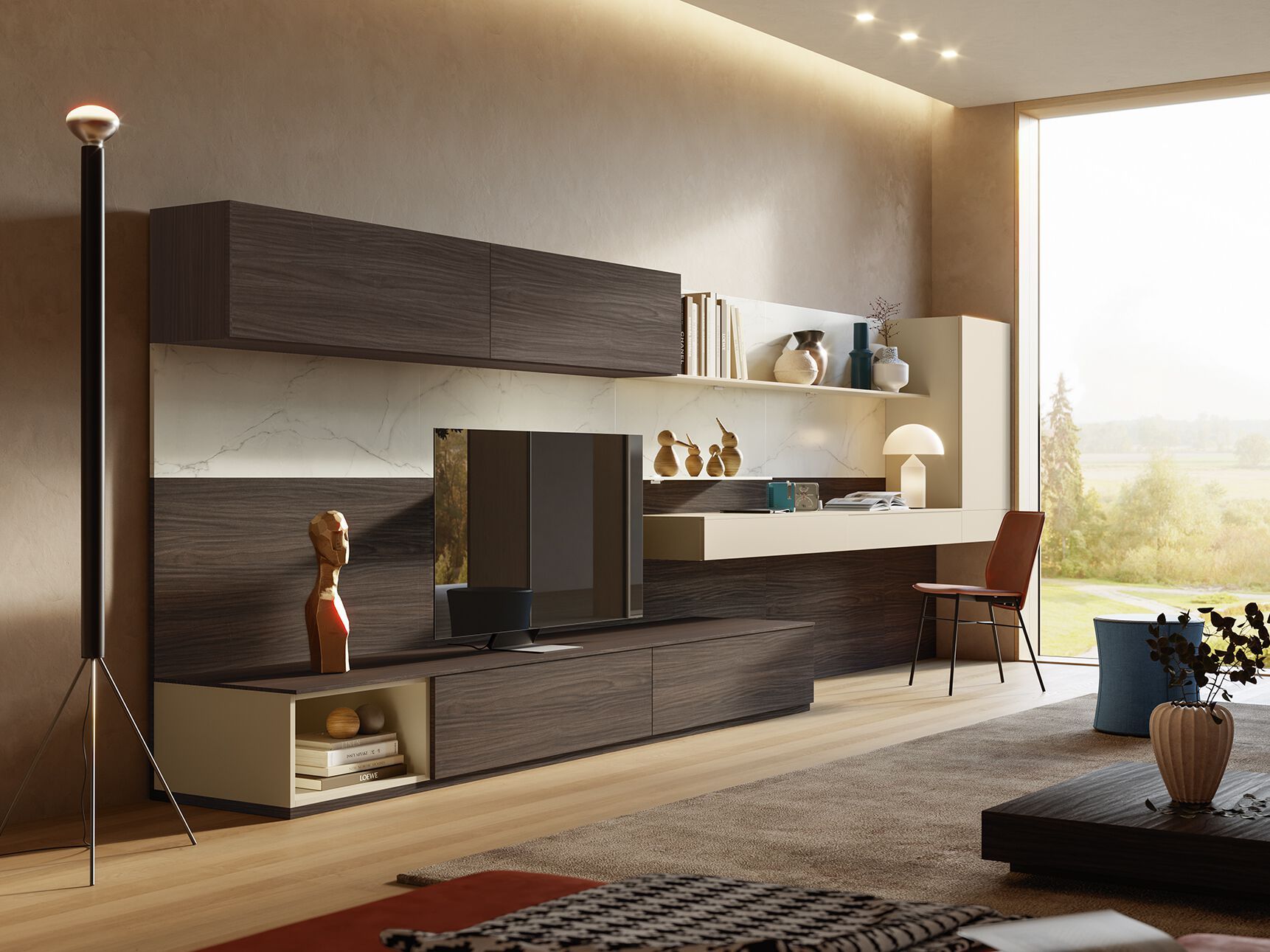 Оборудованная стена с письменным столом Giessegi день за днем ARCH-00129746