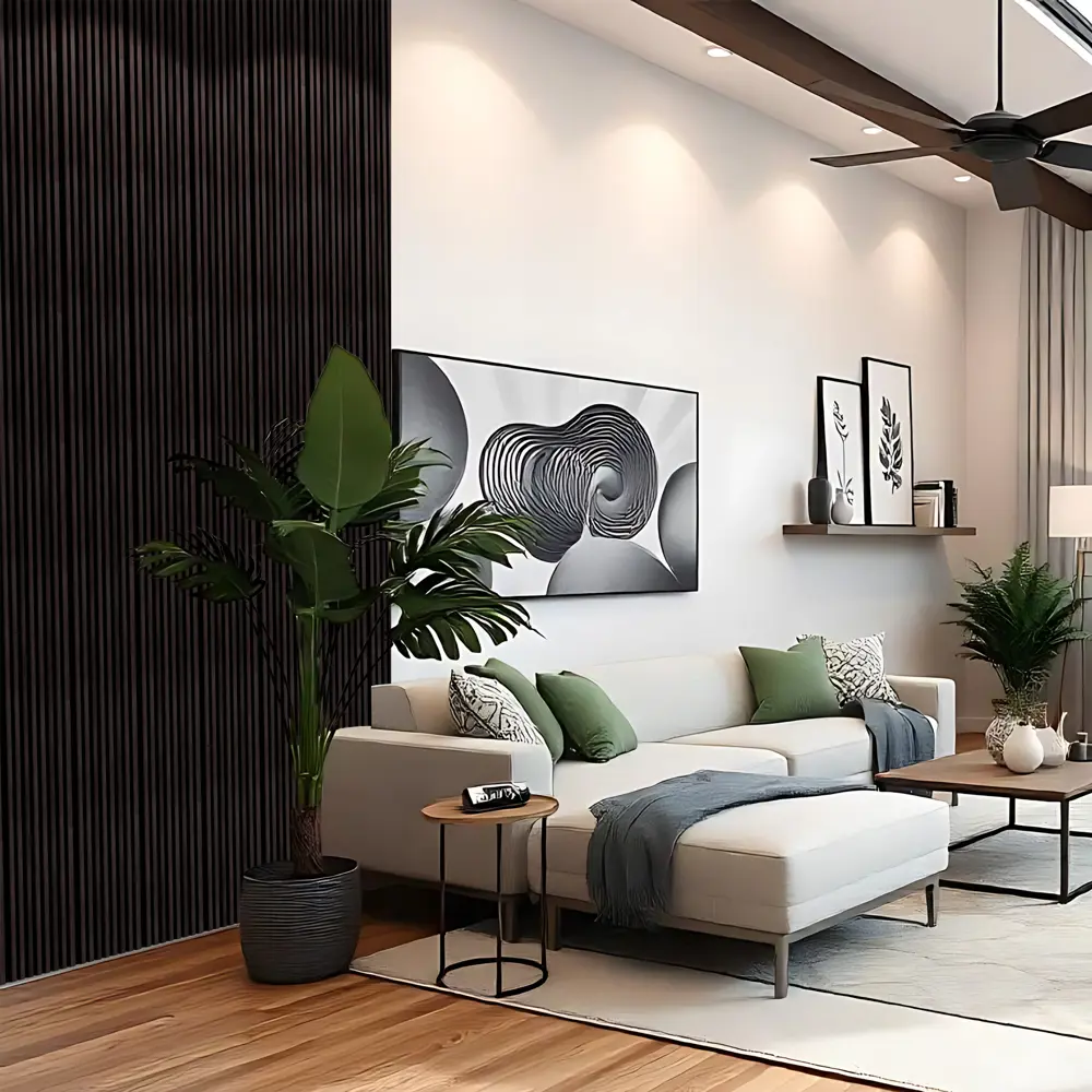 Стеновая панель 3D прямоугольник ПВХ цвет дуб рустик 2700x120 мм Santreyd STLM-2022442 - Вид №3