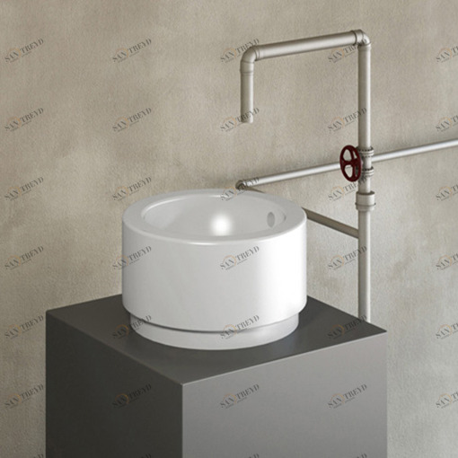 PT03434001 Накладная раковина на столешницу  овальная Disegno Ceramica 