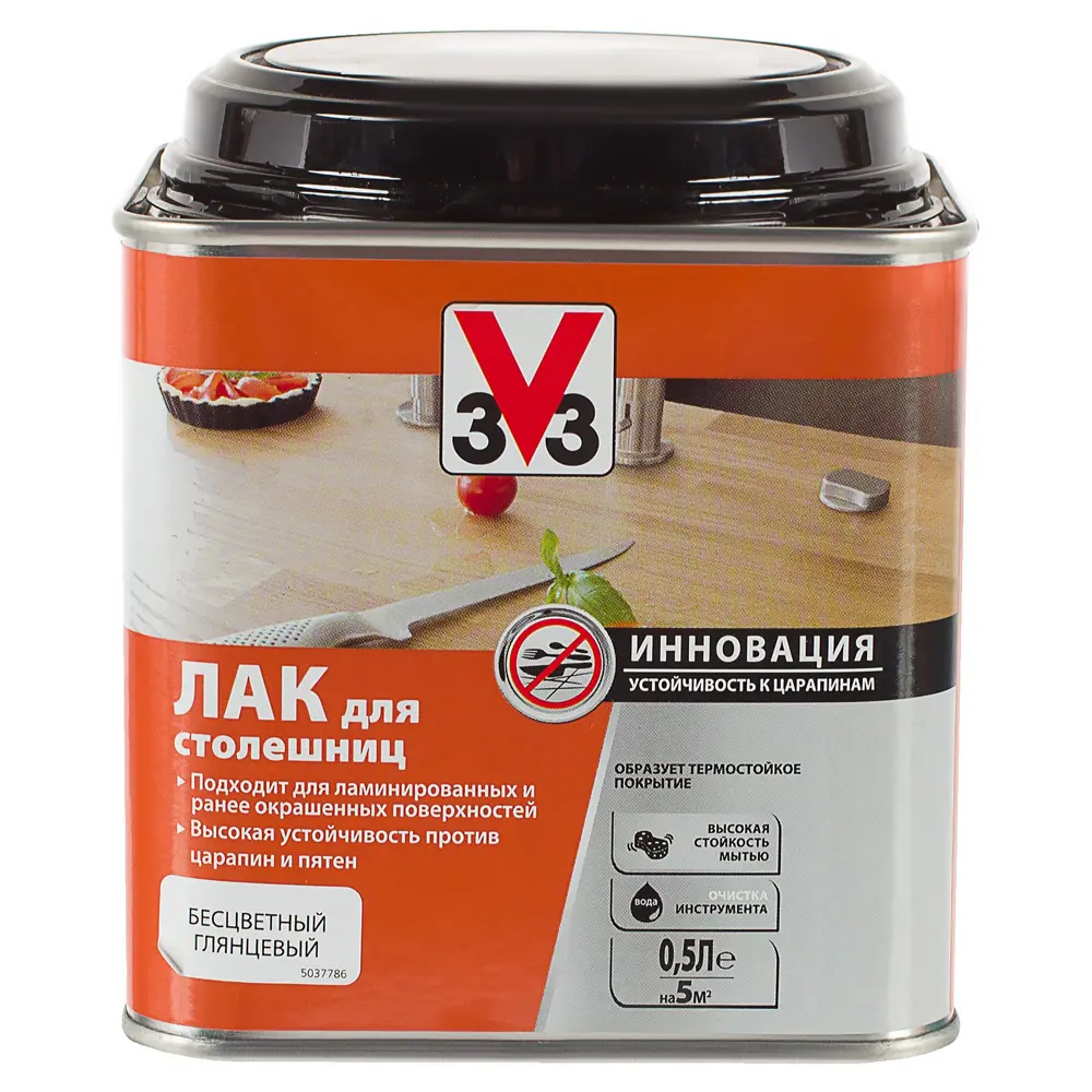Лак для столешниц V33 бесцветный 0.5 л STLM-2136432 - Вид №2