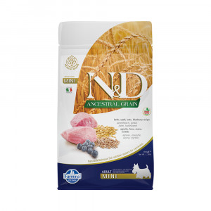 ПР0050205 Корм для собак N&D Ancestral Grain Line для мелких пород ягненок с черникой сух. 800г Farmina