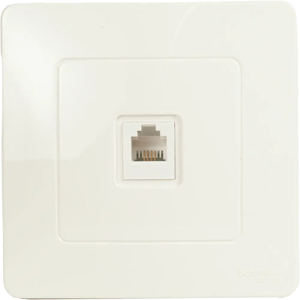 Телефонная розетка встраиваемая Systeme Electric Blanca RJ11 цвет молочный 86728836 STLM-2006479
