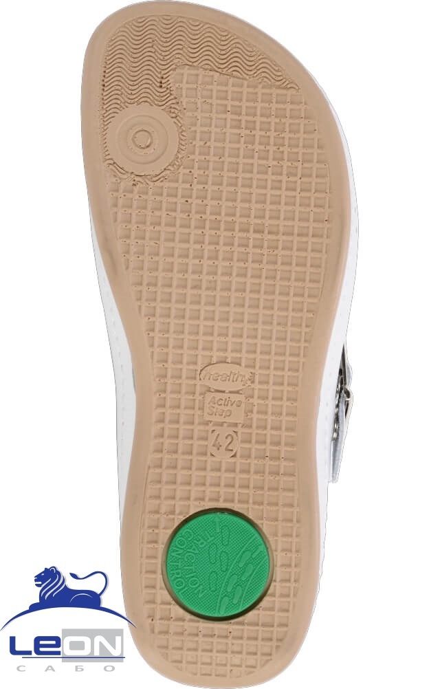 61965 Сабо "Leon" мужские белые LEON  Медицинская обувь  размер 46  - Вид №5