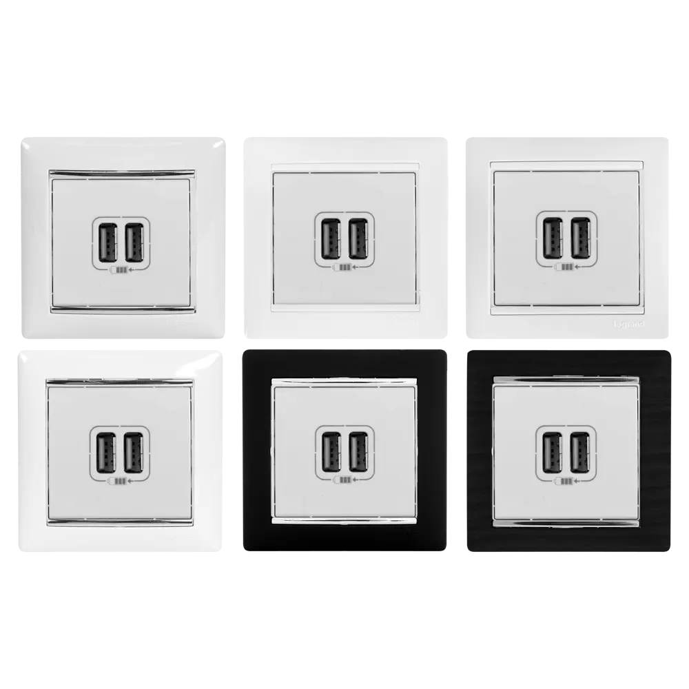 Зарядная розетка Legrand Valena Classic с двумя USB-портами 82307209 STLM-0024331 - Вид №1