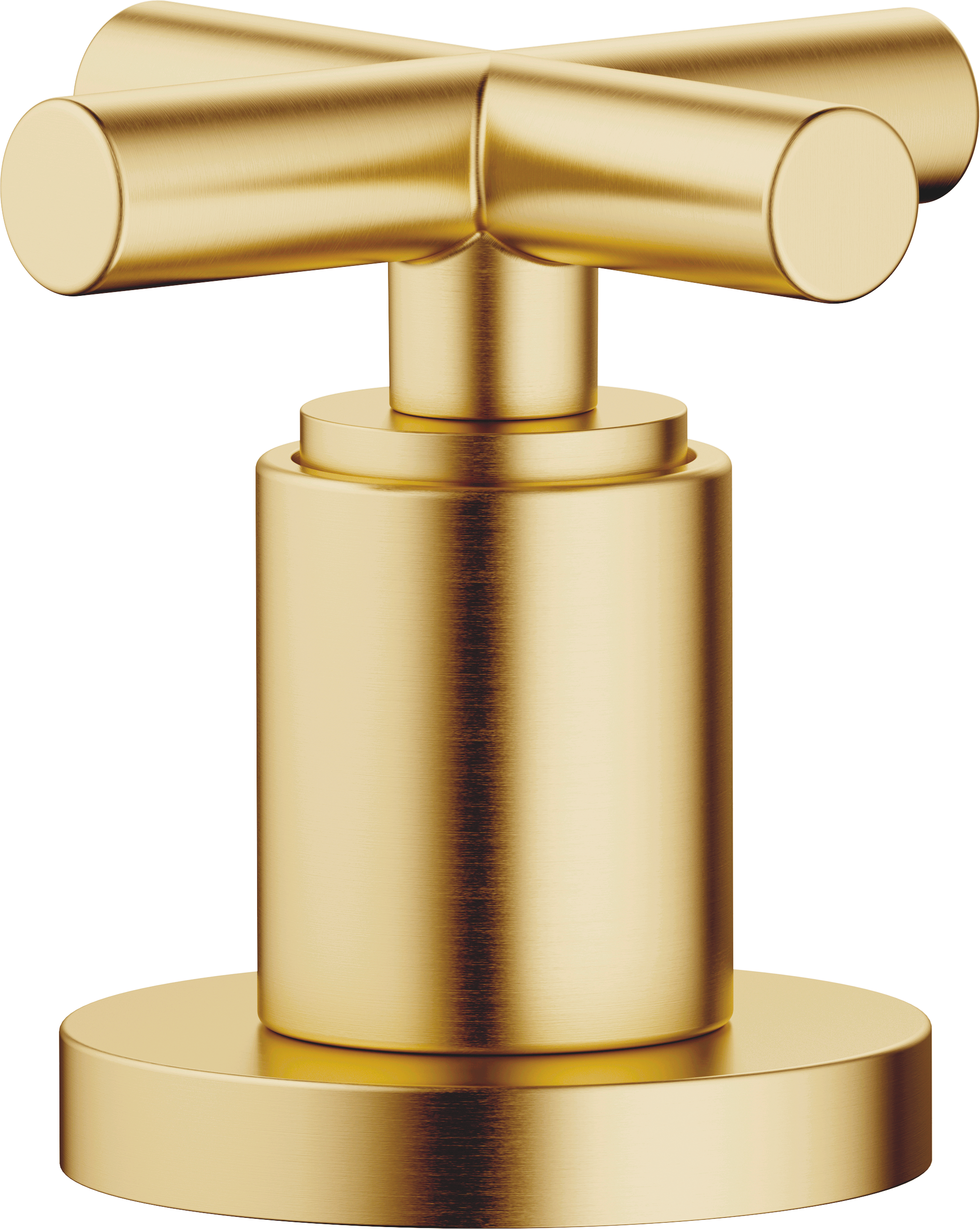 Клапан TARA Deck, закрывающийся по часовой стрелке в холодном или горячем состоянии - матовая дюрбрасс (23-каратное золото)