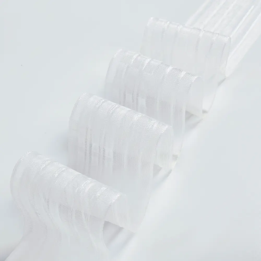 Собирающая тесьма для штор цвет белый 1 м СТОЛИЦА ТЕКСТИЛЯ STLM-2087220 - Вид №4