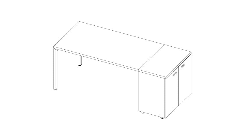 Модульный рабочий стол Quadrifoglio Group дизайн-офис ARCH-00061773 - Вид №9