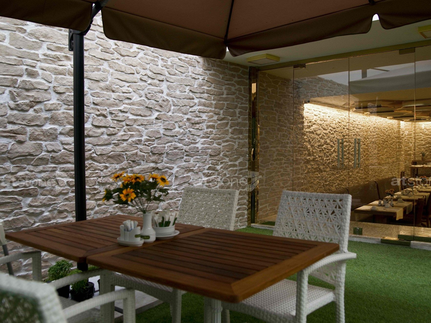 Панель с трехмерными эффектами из стекловолокна для внутреннего / наружного эффекта камня Artstone Panel Systems LAJAS ARCH-00110888 - Вид №1