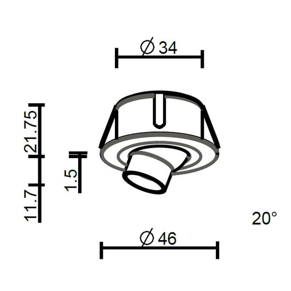 Алюминиевый светодиодный светильник Brillamenti SPOT ARCH-00008690 - Вид №18