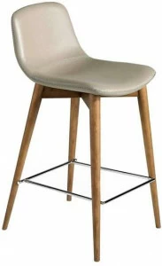Angel Cerdá Кожаный барный стул с подставкой для ног New chair 4044 cs788-tab