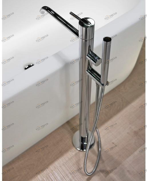 Antonio Lupi Design Напольный смеситель для ванны из нержавеющей стали с ручным душем Ayati Antoniolupi sun-id-1484749