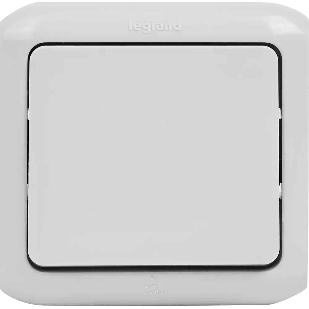 Переключатель накладной Legrand Quteo 1 клавиша цвет серый STLM-2212063 - Вид №1