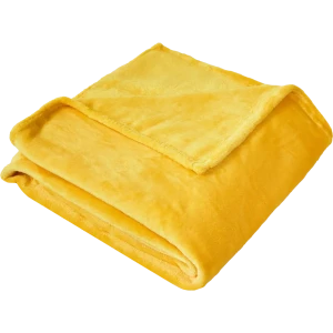 Плед Malica 150x200 см велсофт цвет желтый