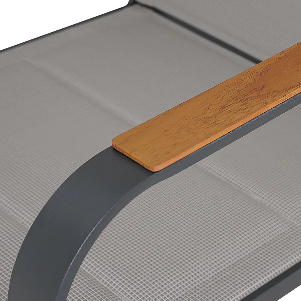 Стул садовый BEGINIA Aldan 55x62x86 см алюминий серый 2 шт STLM-2048504 - Вид №9