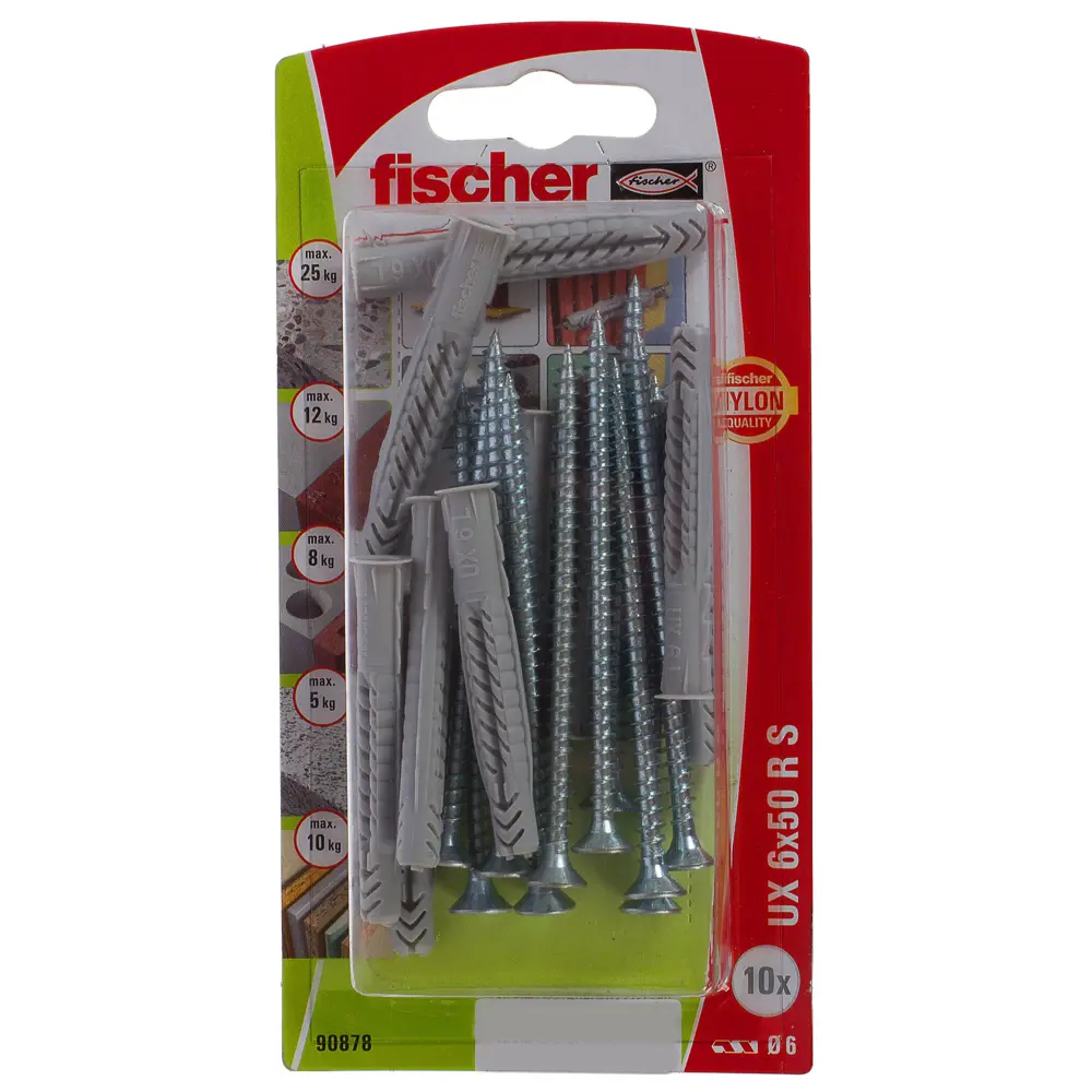 Дюбель универcальный UX, 6х50 мм, 10 шт. 12462667 STLM-2079203 FISCHER  - Вид №3