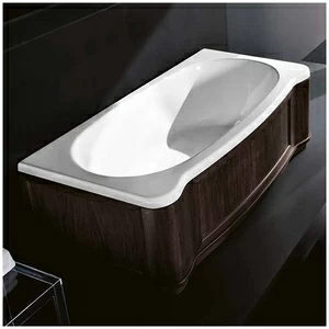 Ванна Gruppo treesse New Classic VTL-V6770-DX-WV белая прямоугольная правая венге