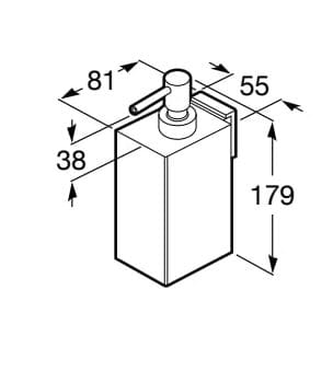 Металлический дозатор мыла Roca Рубик ARCH-00112389 - Вид №2