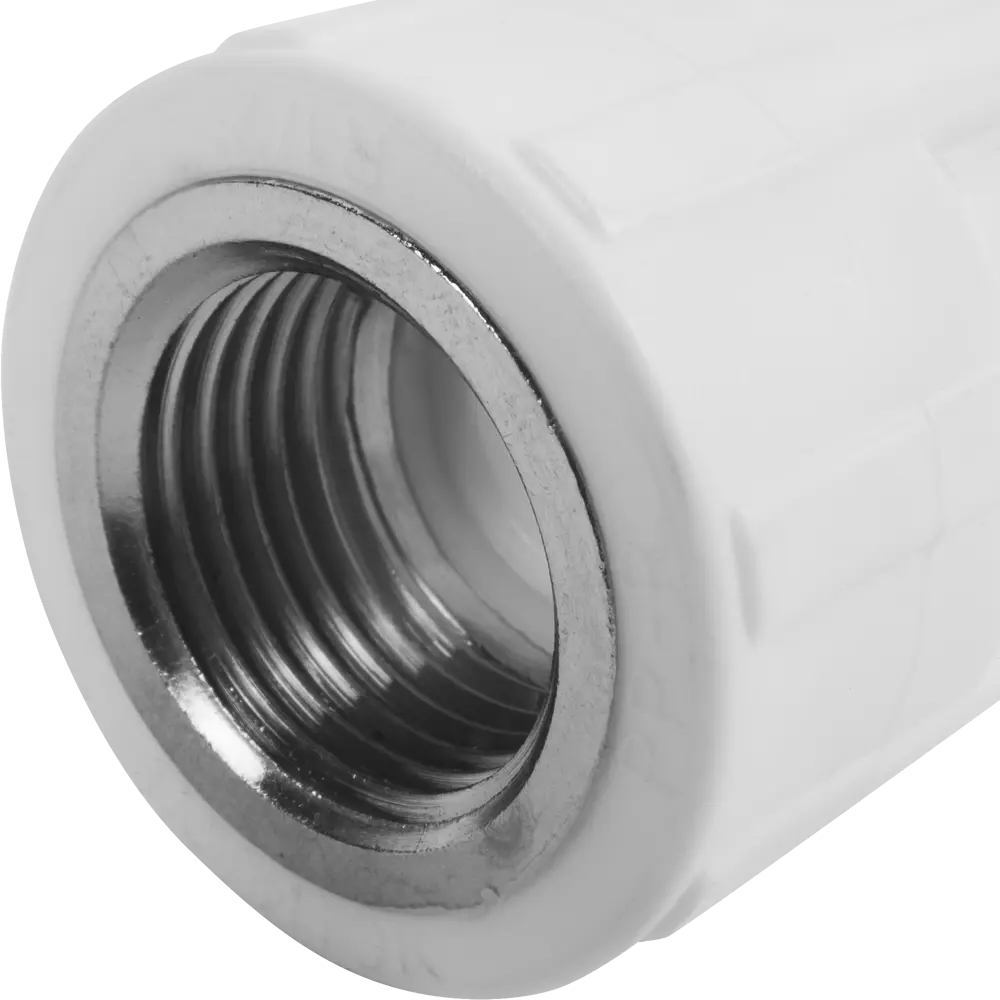 Комбинированная муфта ПОЛИТЭК 20 мм x 1/2" для соединения полипропиленовых и стальных труб 13564139 STLM-0003350 - Вид №1