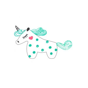 Декоративная наклейка Mint Unicorn VAMVIGVAM  282162 Белый;голубой