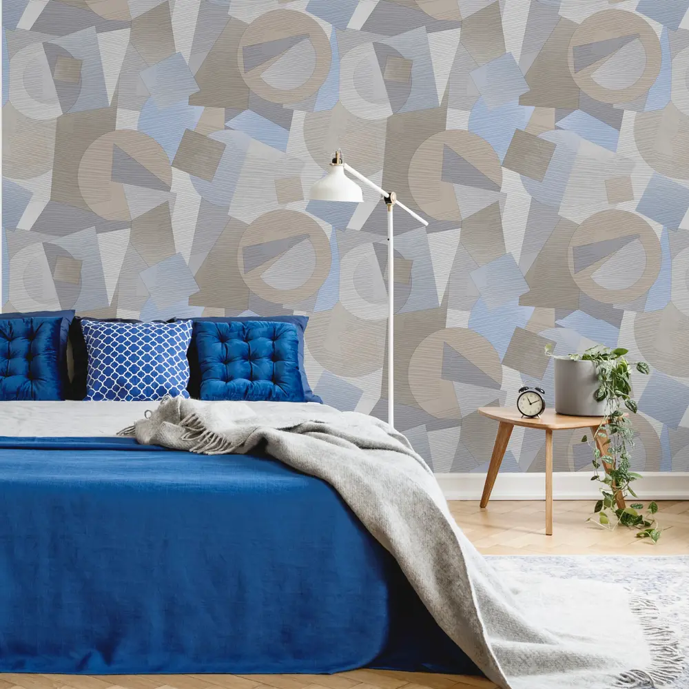Обои флизелиновые Deco-Deco Forma синие 1.06 м DD6011-03 88479538 STLM-2154342 Santreyd - Вид №2