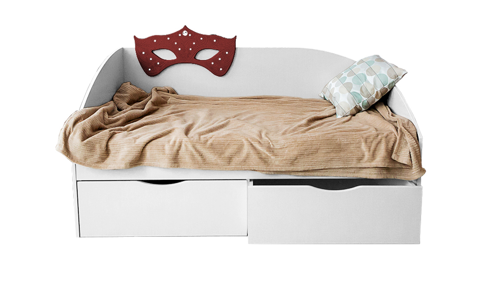 Детский диван-кровать с 2 ящиками "Венеция" МАНДАРИН ВЕНЕЦИЯ 178662 Бежевый Santreyd - Вид №2