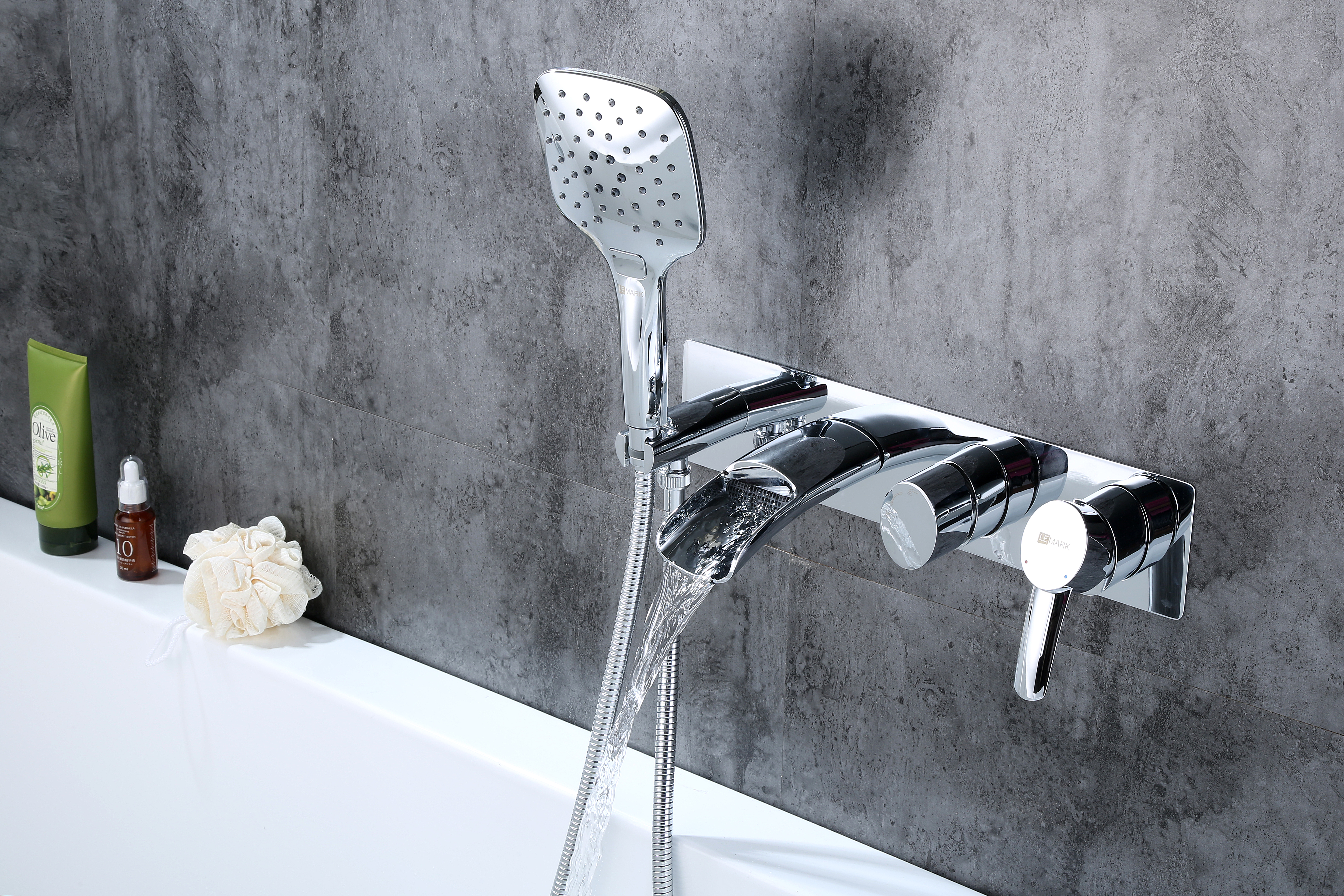 LM3224C Смеситель Atlantiss для ванны и душа, встраиваемый LEMARK ATLANTISS  - Вид №1