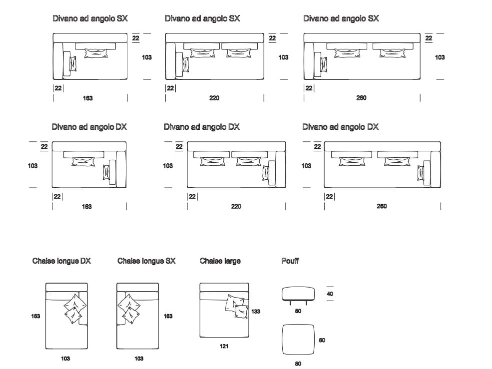 Угловой диван из ткани Former In Italia Mastroianni ARCH-00063675 - Вид №9