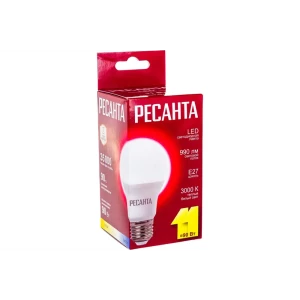 91421068 Лампа светодиодная Ресанта LL-R 76/1/15 E27 11Вт 110-250В груша Теплый белый (желтый) STLM-0930878