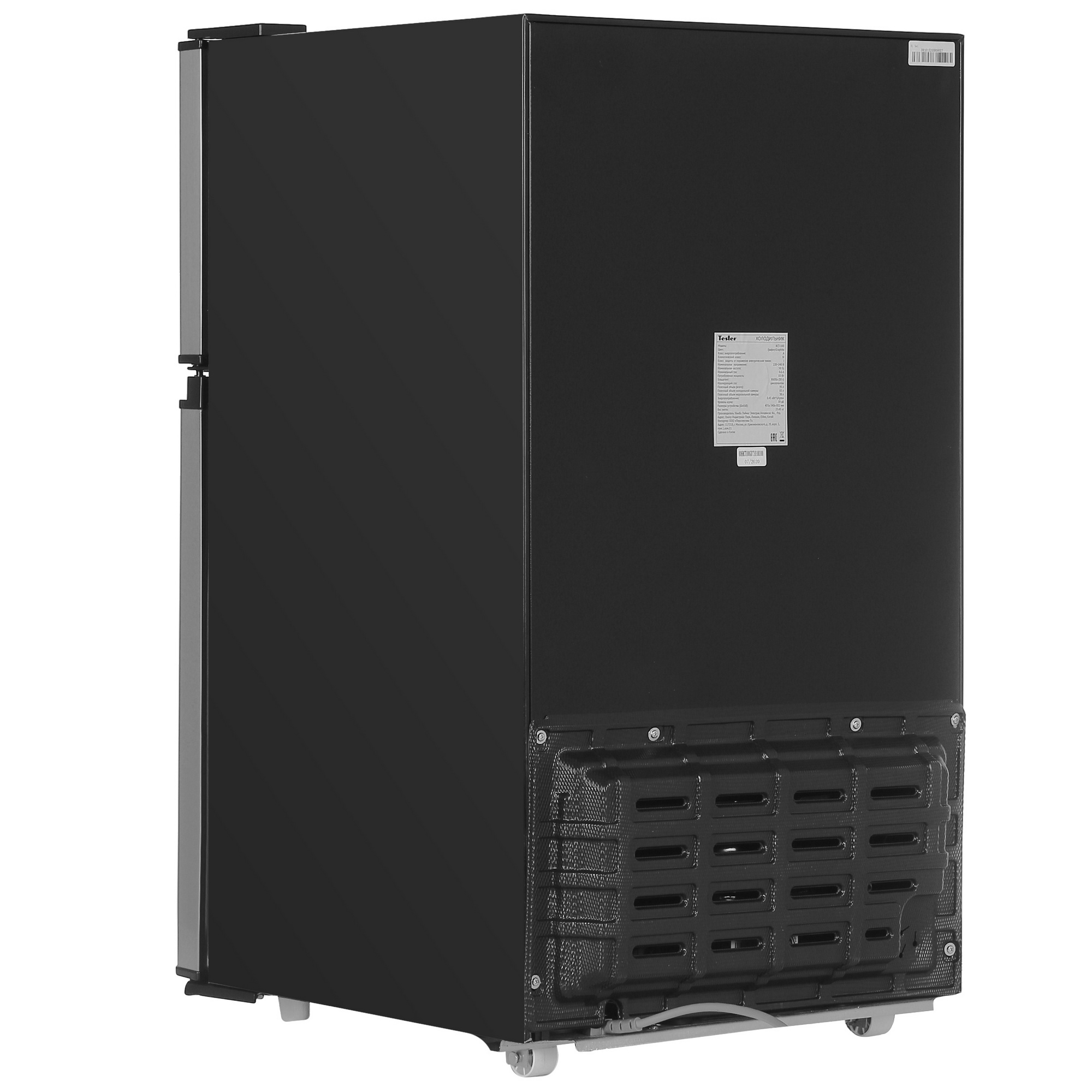 8195264 Холодильник компактный   Tesler RCT-100 серебристый STDN-0079774 - Вид №4