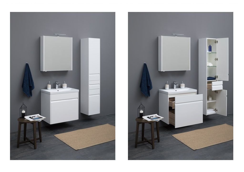 Мебель для ванной Aquanet Палермо 70 белый 00209025 - Вид №5