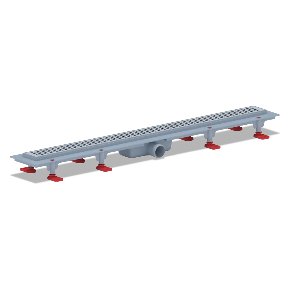 Трап для душа Equation комбинированный затвор 850x62 мм пластик цвет серый/серебристый STLM-2190977