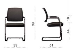 Мягкий тканевый консольный стул