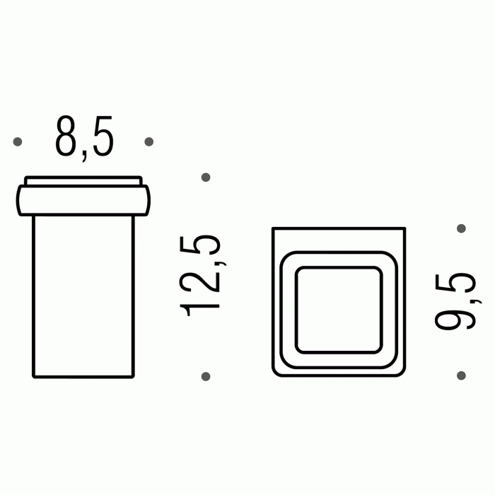 B6202 GL Стакан настенный (золото) COLOMBO LULU Colombo Design - Вид №1
