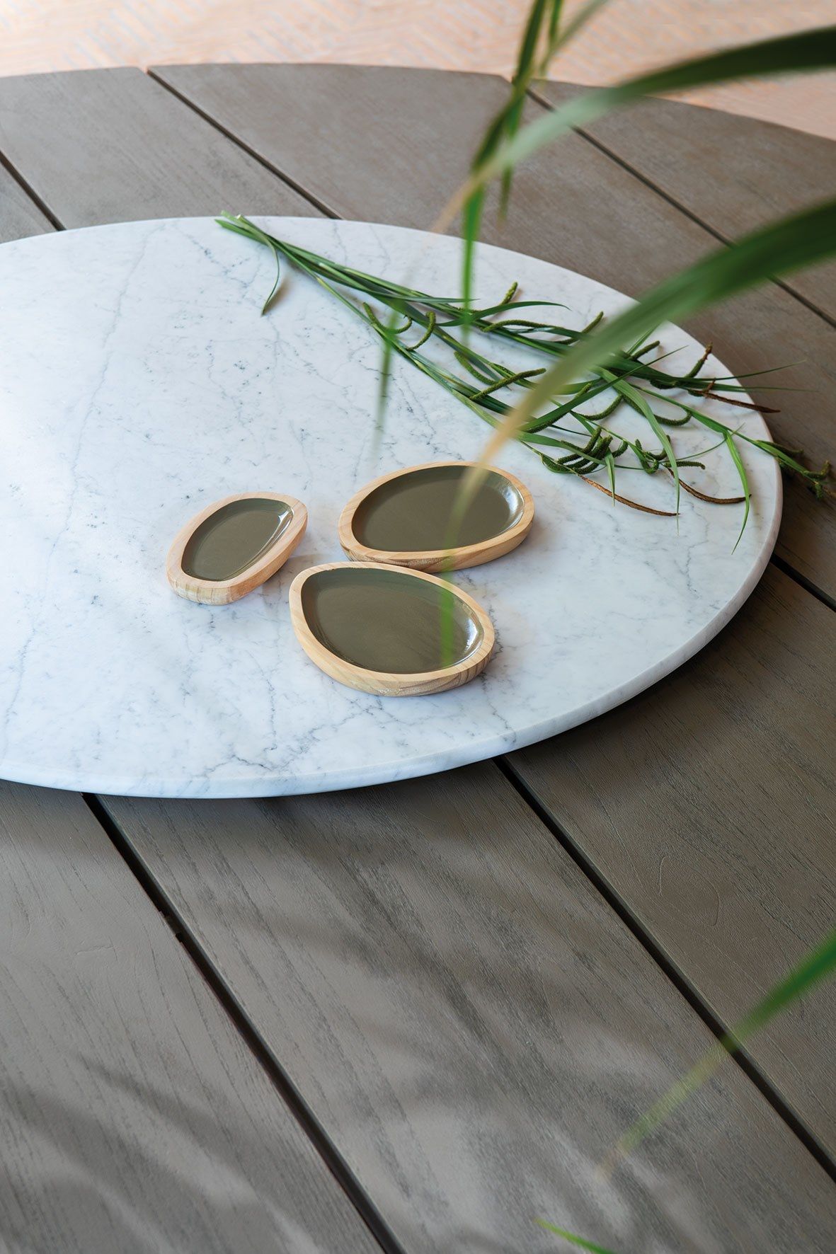 Круглый стол из тикового дерева с Lazy Susan Ethimo ARCH-00013336 - Вид №2