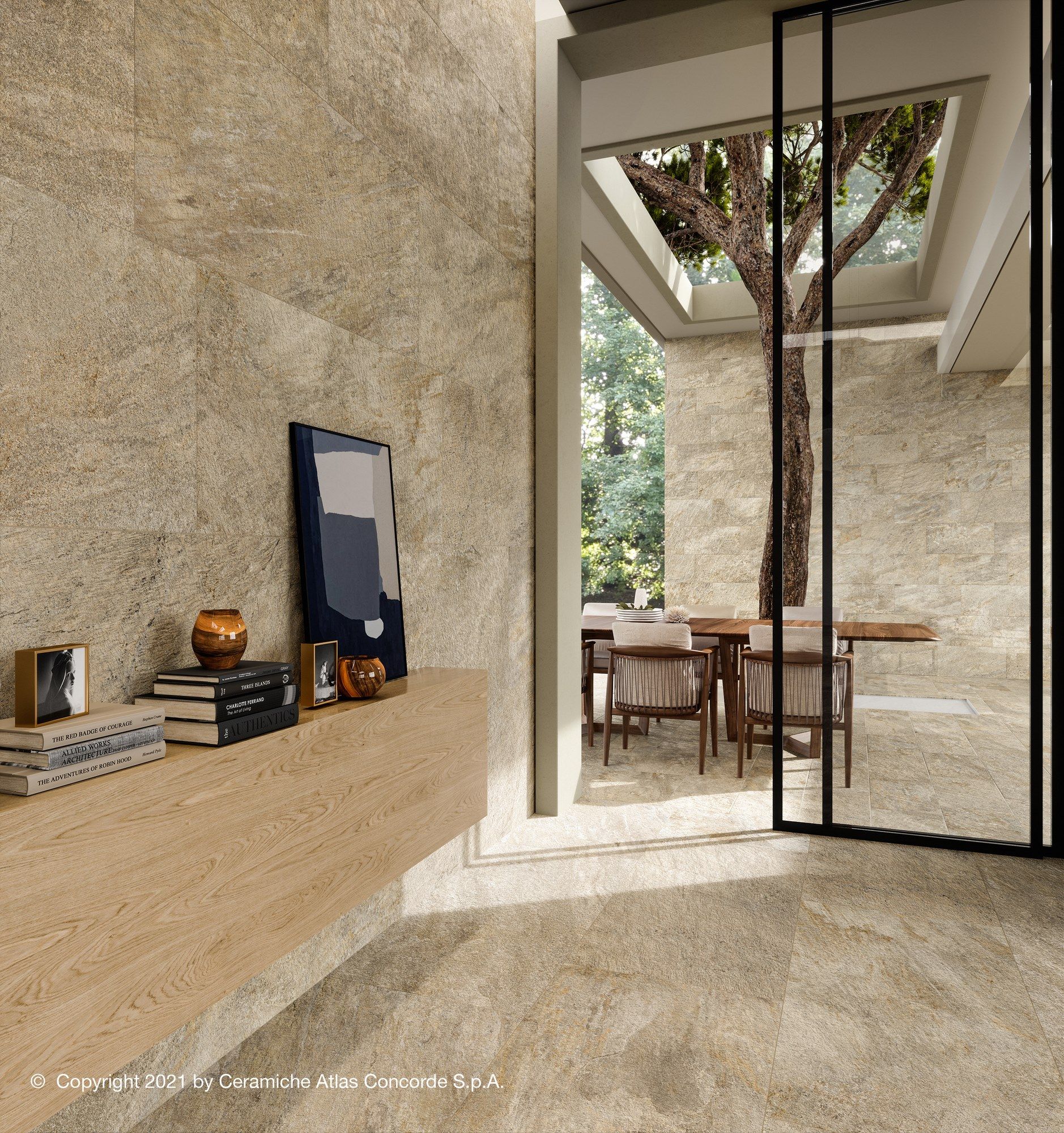 Пол / облицовка керамогранита с эффектом камня Atlas Concorde Norde ARCH-00026085 - Вид №36