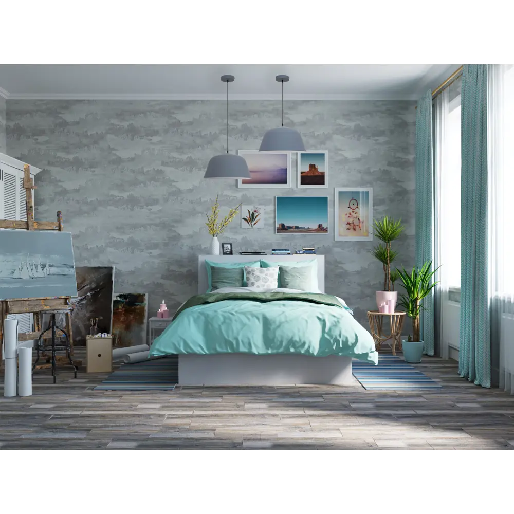 Светильник подвесной «Bells», 1 лампа, 2 м², цвет зелёный 82168534 STLM-2179322 INSPIRE  - Вид №4