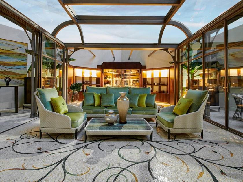 Samuele Mazza Outdoor Садовое кресло из пластмассы с подлокотниками Kenzia sun-id-1388223 - Вид №1