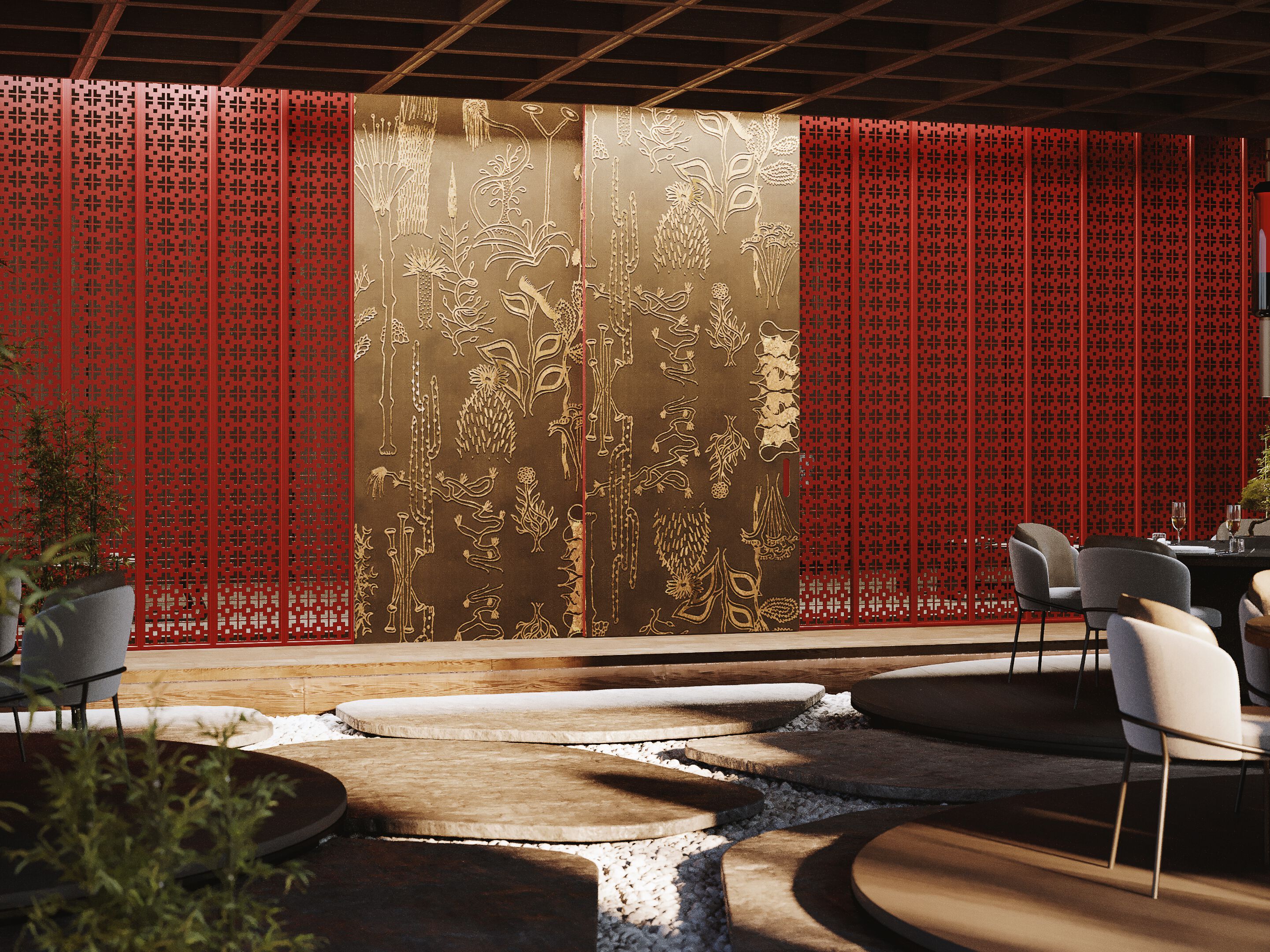 Раздвижные двери без удерживающего кармана Linvisibile Linvisibile Marea ARCH-00075509