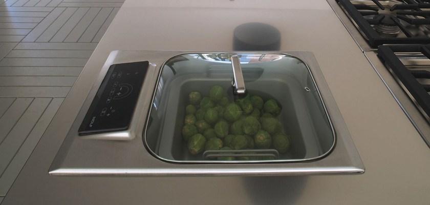 Xera by Arex Кухня из нержавеющей стали с островом sun-id-1378492 - Вид №4