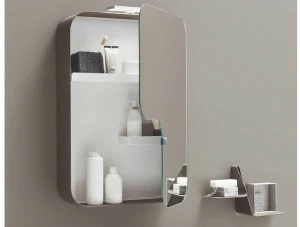 ARBLU Прямоугольное зеркало с настенным контейнером Tulip