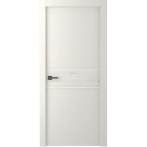 Дверь межкомнатная Твинвуд 2 глухая эмаль цвет жемчужный 60x210 см (с замком)