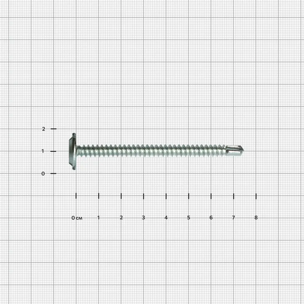Саморезы по металлу DILWIS с пресс-шайбой со сверлом оцинкованные 4.2x75 мм 12 шт STLM-2146454 - Вид №2