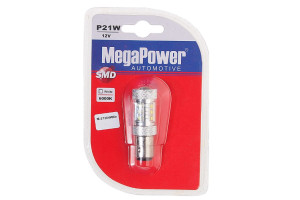 15959174 Автолампа P21/5W BAY15d 16 SMD WATTS CREE WHITE M-57304Wбл Megapower