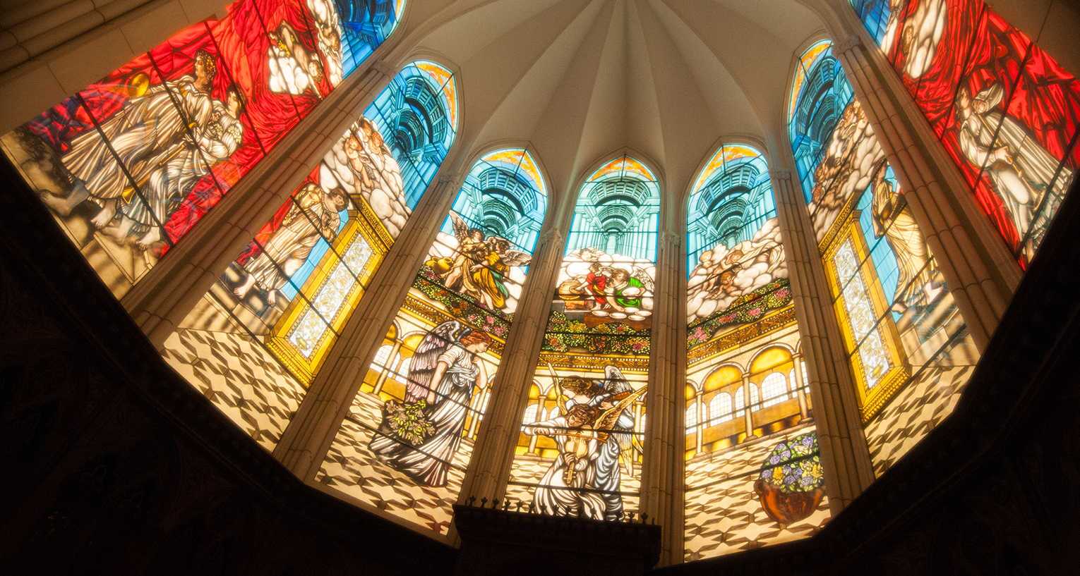 Художественный витраж, окрашенный в гризайль VetrArte VETRATA ARTISTICA DIPINTA A GRISAGLIA ARCH-00151688 - Вид №1