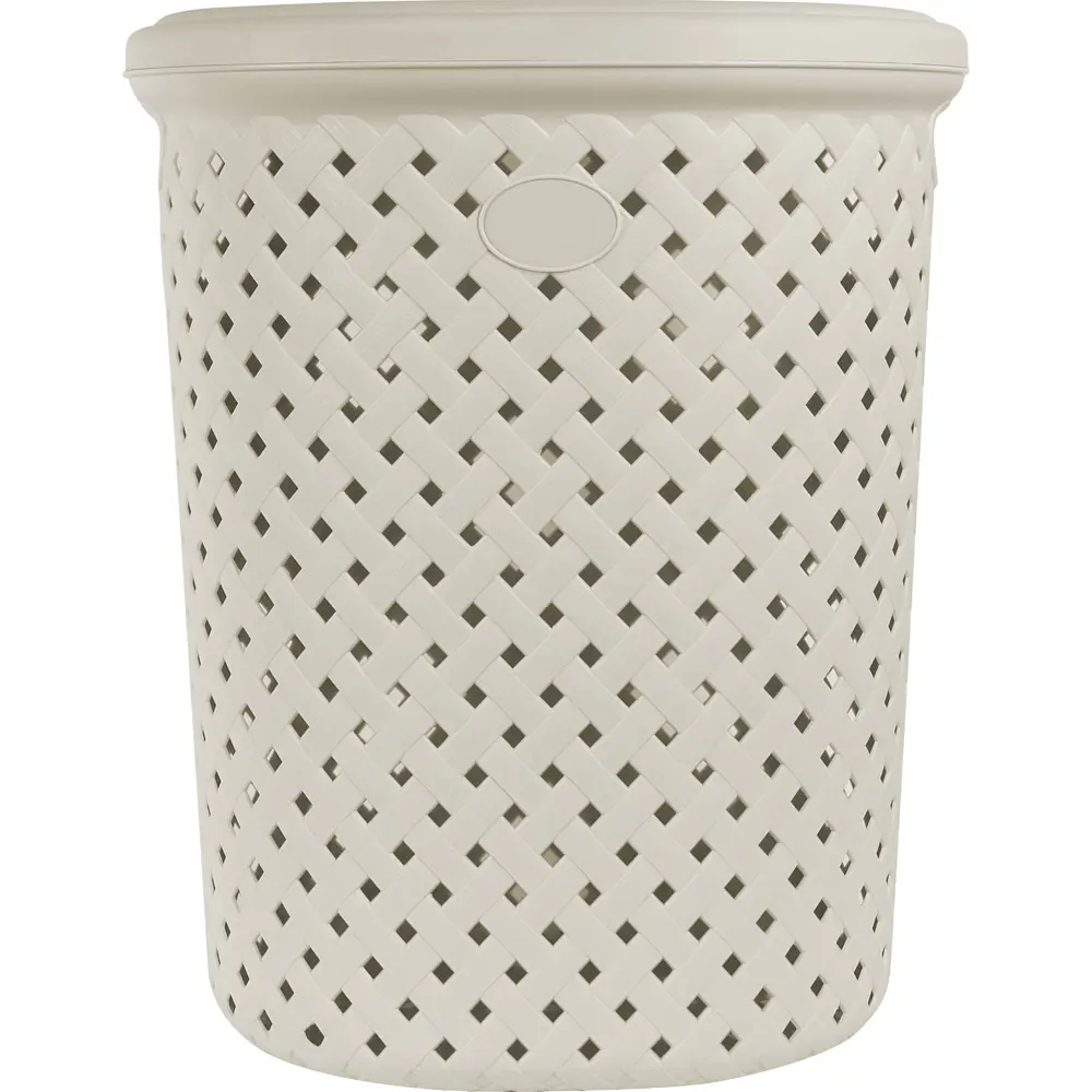 Корзина для белья Plast Team Rattan цвет молочный STLM-2048246 - Вид №1